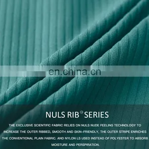 Ribbed Recycled Sling Sports Fitness Bras Wholesale U Hem Breathable Yoga Crop Gym Tops thumbnail-3