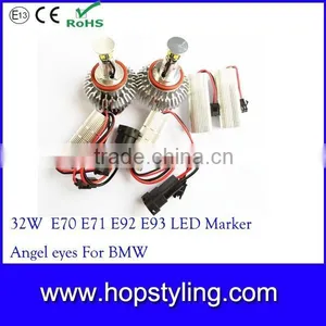 32W Car Angel Eye Projector Headlights for Bmw, X5 E70 E60 E61 E91 E92 H8 CAR LED For Bmw Led Marker thumbnail-1