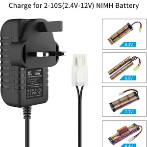 Intelligent 7.2V 8.4V 9.6V NIMH Battery Charger for 2-10S Airsoft Battery RC Car Battery With Standard Tamiya and Mini Tamiya Connector thumbnail-1