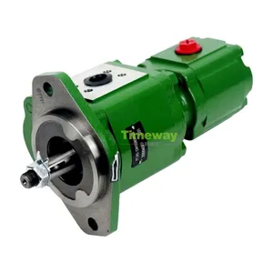 Hydraulic Pump RE263420 RE279132 Double Gear Pump for John Deere Tractor 6100D 6110D 6115D 6125D 6130D 6140D 6110B Gear Oil Pump thumbnail-2