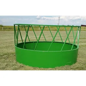 Bale Hay Automatic Feeder Wild Galvanized Animal Horse Stable Feeder Round Feeder Cast Iron thumbnail-2