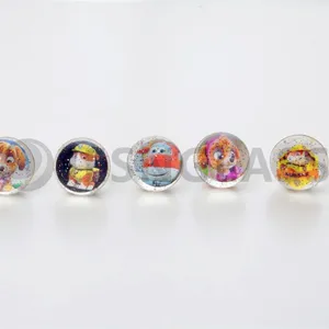 Factory Wholesale Various Design Paper Card Bouncy Toy Rubber Balls thumbnail-5