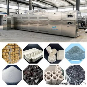 Easy Operation PLC Control Industrial Microwave Drying Machine CE ISO Certified Continuous Microwave Dryer thumbnail-3