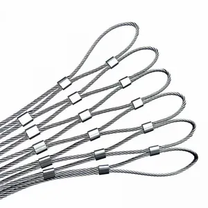 Wholesale Flexible Stainless Steel Rope Mesh Steel Wire Rope Net Galvanized Steel Rope Net Infrastructure Bridge Safety thumbnail-1