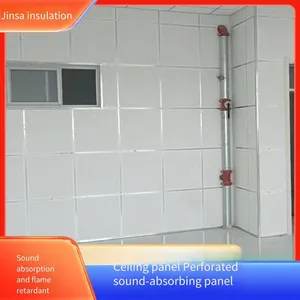 Ceiling Panels, Perforated Calcium Silicate Composite Panels, Heat-insulating and Corrosion-resistant, Production and Sales, Jinsa thumbnail-1