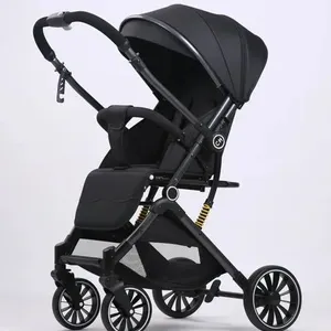 Lightweight Linen Multifunction Baby Stroller Stainless Steel Frame Easy Folding Two-Way Carrier Baby Trolley Comfort 0-3 Baby thumbnail-5
