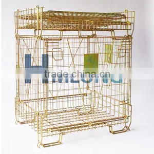 Customized Mesh Storage Warehouse Steel Cage With Bag thumbnail-3