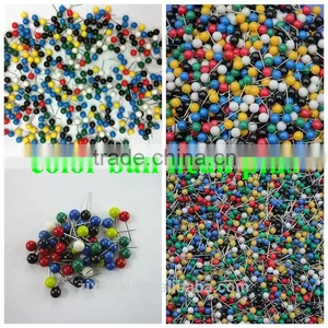 Assorted Color Round Head Pins Ball Head Push Pins With Good Use thumbnail-1