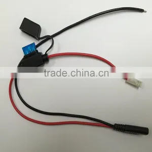 New Red /Black of Wire 15A Molding Fuse Crimp 187 Type Terminal of Auto Lighting System Power Cable thumbnail-2
