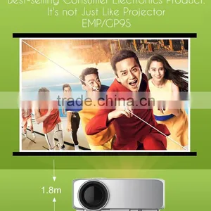 Best Selling Mini Projector GP9S Full HD LED Pocket LED Beamer thumbnail-1