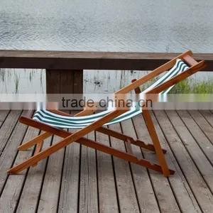 Outdoor Cheap Beach Chairs Wholesale Canvas And Wood Beach Chairs Folding Wooden Beach Chair Canvas Quality Choice thumbnail-3