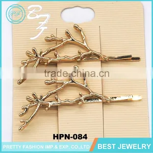 Retro Charm Zinc Alloy Wood Shape Fashion Hair Accessory For Girls thumbnail-3