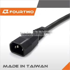 Made in Taiwan High Quality Low Price C19 to C13 Power Cord,ac Power Cord Cable,c13 C14 Connector Power Cord thumbnail-1