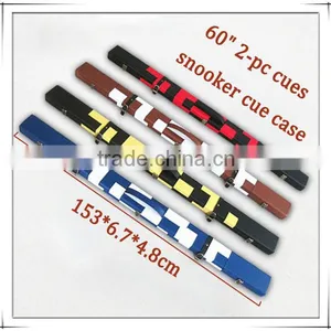 60" 1pc 2 Cues Leather Snooker Cue Case thumbnail-1