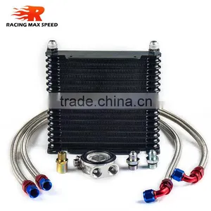 Wholesale Universal Racing Car Trust Row 17 Motorcycle Oil Cooler Radiator thumbnail-1