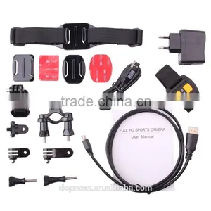 Wireless APP Control 4K Waterproof Wifi Sport Camera , hd 1080p Helmet Sport Action Camera With Sj4000 Remote thumbnail-6