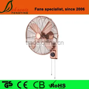Household 16 Inch Oscillation Antique Decorative Metal Wall Fans thumbnail-1
