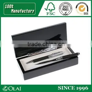 Deluxe Glossy Black Wooden Pen Box thumbnail-1