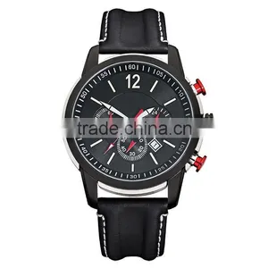2015 Black Genuine Leather Watches for Adults thumbnail-1