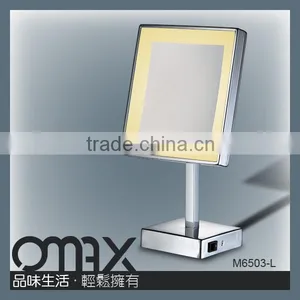ce Certificated Sensor Switch Square Free Standing Table Top Led Mirror thumbnail-1
