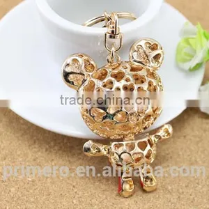 Panda Shape Keyring Cute Pendant Charm Crystal Purse Bag Car Key Chain thumbnail-5