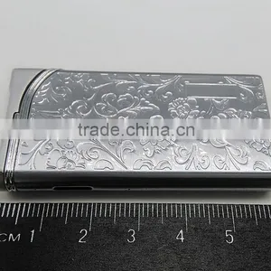 Silver Metal Lighters Laser Cigarette Case Thin Lighter thumbnail-5