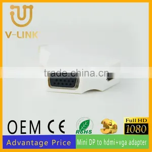 High Quality Gold Plated Mini dp to Hdmi Vga Adapter for Laptop thumbnail-1