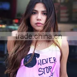 High Quality Cheap Price Fashion Wholesale Popular Different Color Cotton Burnout Tank Top thumbnail-6