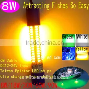 12V 8W Deep Drop LED Underwater Fishing Light Squid Lure Attracting Fishing Tackle thumbnail-3