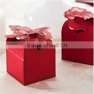 Wholesale Cheap Red Wedding Gift Boxes For Candy/Chocolate thumbnail-2