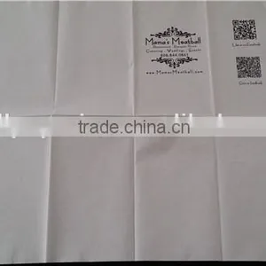 Disposable Dinner Napkin, 2 Ply, 1/8 Fold, 17" Length x 15" Width, Logo Printed(Packs of 150) thumbnail-3