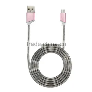 2016 Hot Selling High Quality Aluminum Braided Wire Cable for Iphone 6 6 Plus 6s 6s Plus s7 s7 Edge thumbnail-1