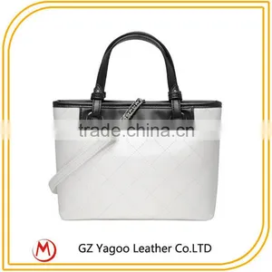 2016 Hit Color Latest Leather Tote Handbag Bag With Long Strap thumbnail-2