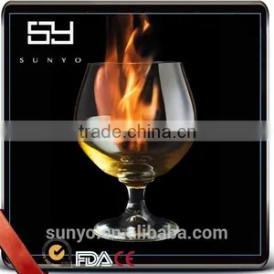 Mouth Blown Clear Crystal Lead-free Brandy Glass Snifter & Balloon thumbnail-1