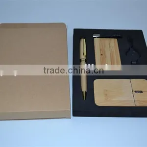 Bamboo Mouse Usb HUB Travel Computer Gift Kit thumbnail-6