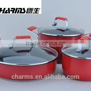 Capsuled Bottom Aluminum Coating Ceramic Pots for Cooking thumbnail-2