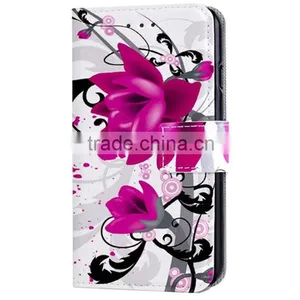 Printed PU Flip Wallet Leather Phone Case For Sony Xperia Z5 thumbnail-6
