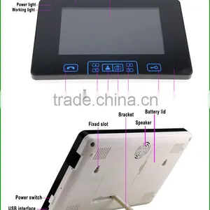 Long Range Touch Key 2.4GHz 7" Wireless Video Intercom With Remote Control Door Unlocking thumbnail-3