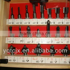 TC-020A 20PCS 12mm Shank TCT Router Bit Set In Wooden Box For Woodworking Tool thumbnail-1