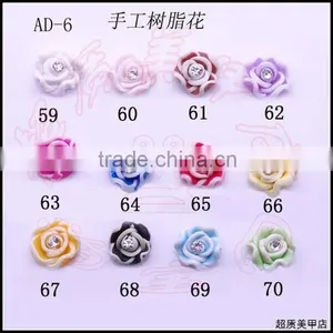 Nail Art 3D Resin Color Flower With Crystal Nails Accessories ZX:F545 thumbnail-1