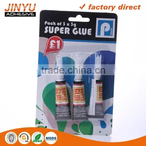 Jinyu Hot Sale Factory Price Oem Odm Welcome 3 Seconds Quick Dry 100%Cyanoacrylate Super Glue 3g thumbnail-1
