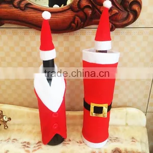 2015 Xmas Decoration Christmas Bottle Cloth Red Wine Cloth Bottle Cover thumbnail-5