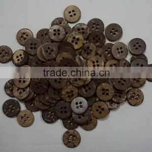 Four Holes Fashionable Coconut Shell Button Size 22L thumbnail-3