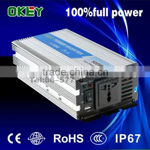 Household Off-grid Solar Power Inverter DC to AC CE RoHS OPIP-500 12v to 110v/220v High Frequency Sine Wave Power Inverter thumbnail-1