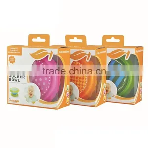 Baby Sucker Bowl Interaural Feeding Baby Bowl With Lid Set for Babies & Toddlers thumbnail-3