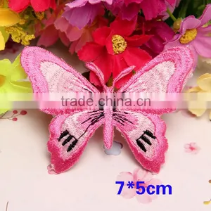 Custom Wholesale Colorful Butterfly Patches,Beautiful Embroidery Iron on Patches for Garment thumbnail-4