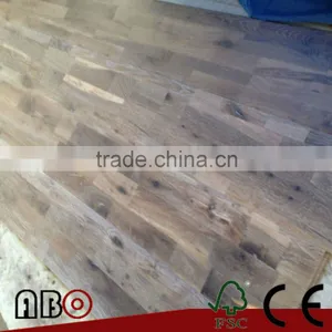 3-Strip Smoked White Oil Oak Solid Hardwood Flooring thumbnail-1