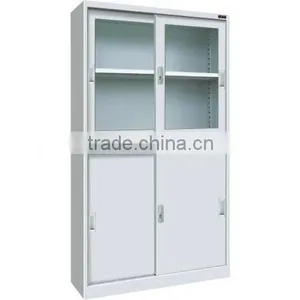 Metal Glass File Office Cabinet thumbnail-1