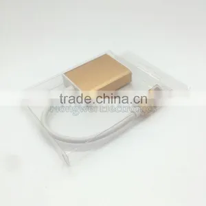 80 Centigrade VW-1 130mm Long UL Cable USB Type C to VGA Adapter With Metal Casing thumbnail-5