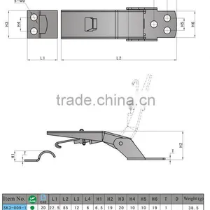 SK3-009 2015 the Newest Style Packing Draw Latch Elegant Hasp thumbnail-5